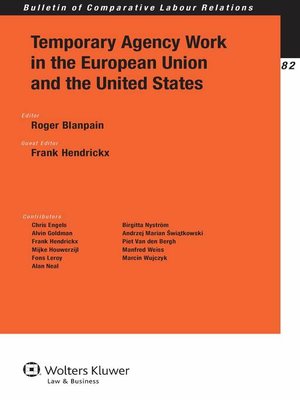 cover image of Temporary Agency Work in the European Union and the United States
